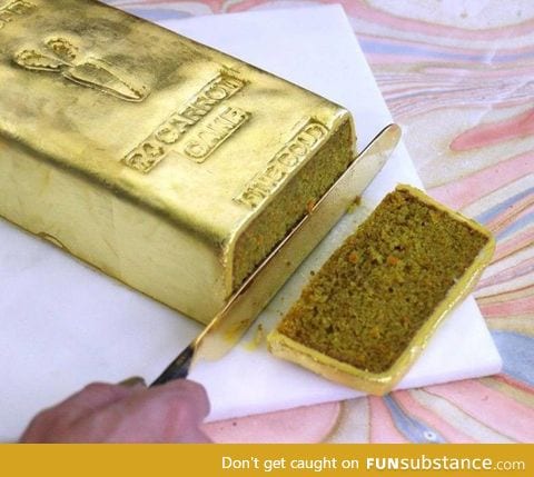 Gold karat cake