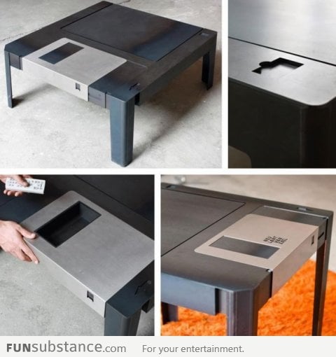 Diskette to table, amazing