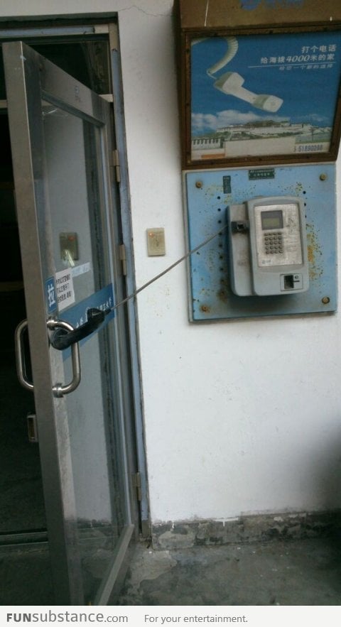 Looks Like This Payphone Found a Job After Retirement