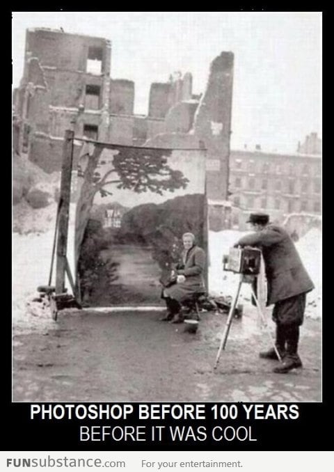 Photoshop before 100 years