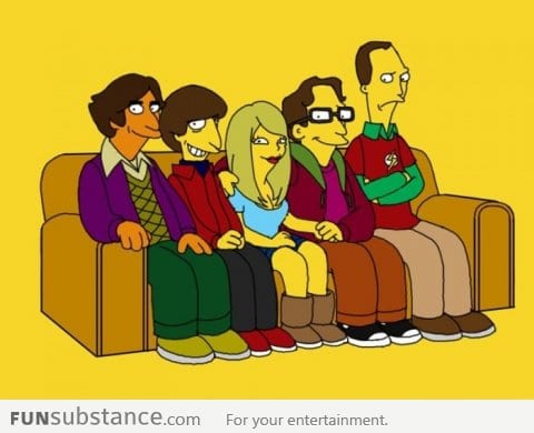 The Big Bang Theory Stars visiting the Simpsons Universe