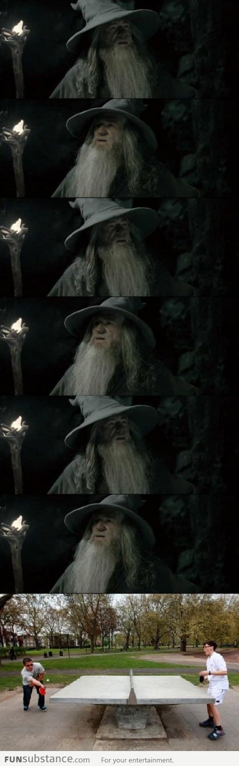 Entertained Gandalf