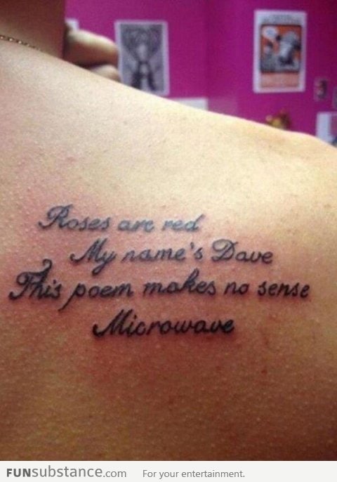 Well, that's a great tattoo!