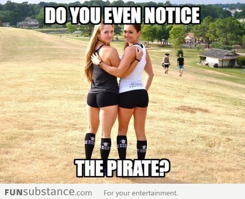 Do you even notice the pirate?