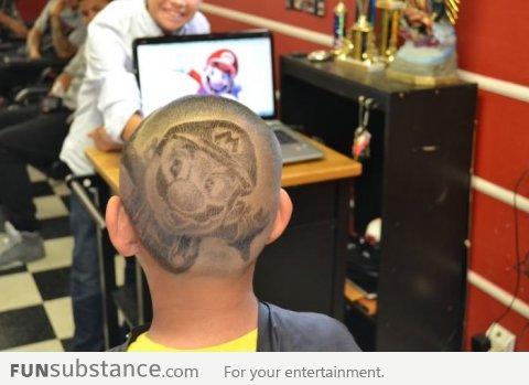 Awesome Mario Haircut!