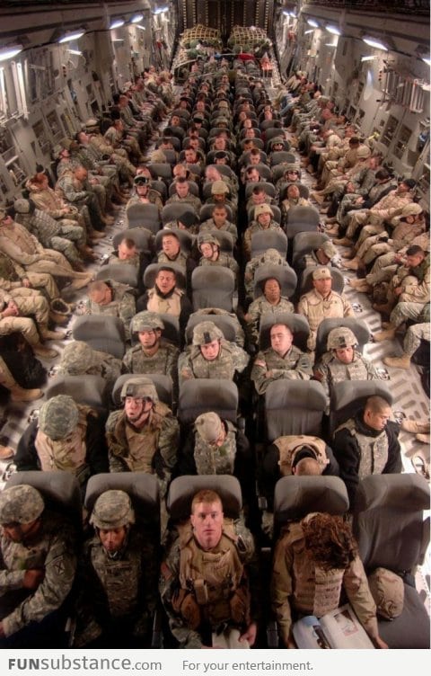 Soldiers going home