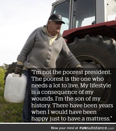 Jose Mujica is the poorest president in the world