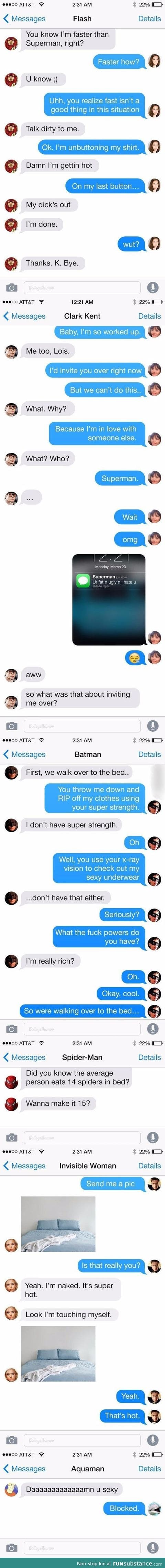 Superheroes sext