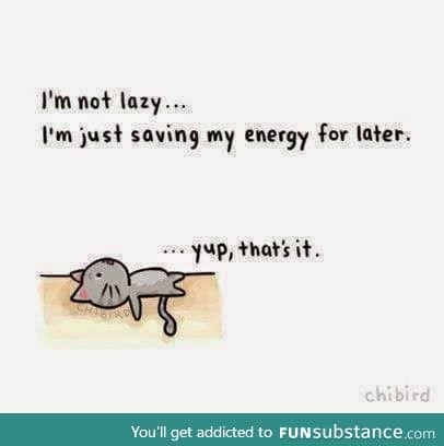 Saving energy :)