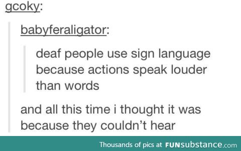 Deaf people