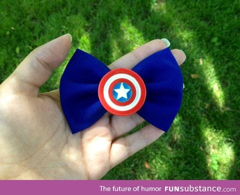 Didn't have an Avengers shirt to wear so I made this bow instead
