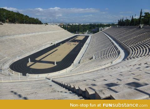 This stadium is 2,578 years old and seats 50,000 people. It's still in use
