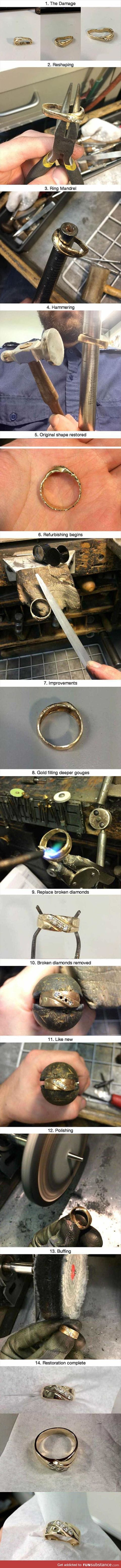 How to fix a wedding ring