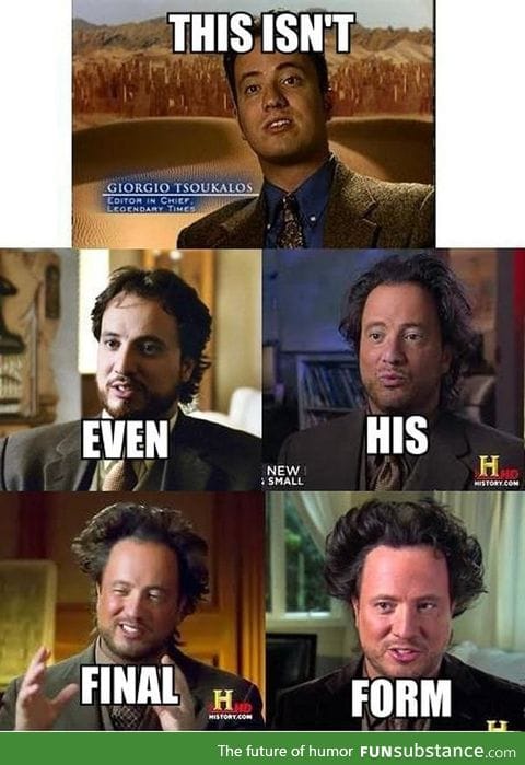 Evolution of Giorgio A. Tsoukalos