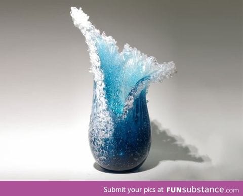 Ocean wave vase