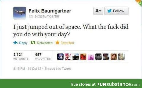 Go back to space felix