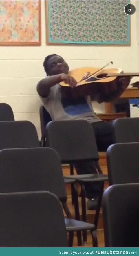 When you high af in music class
