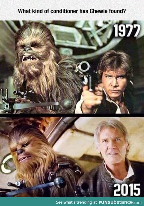 Han solo and chewie, then and now