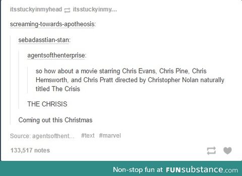 I can't think of anything that has 'chris' in it. Pls halp.
