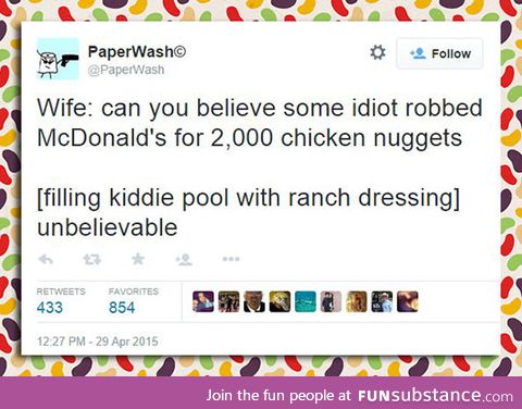 Chicken nuggets robbery
