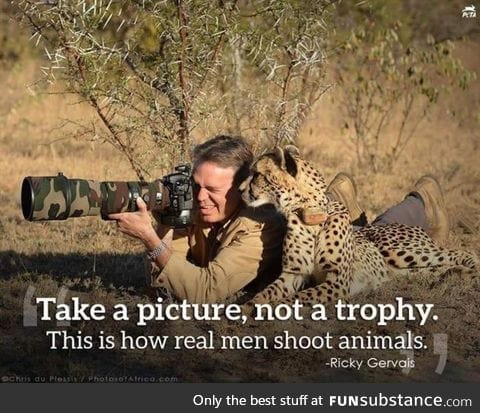 Don't shoot. Take a picture