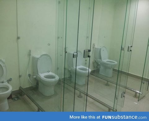 Impractical toilet design