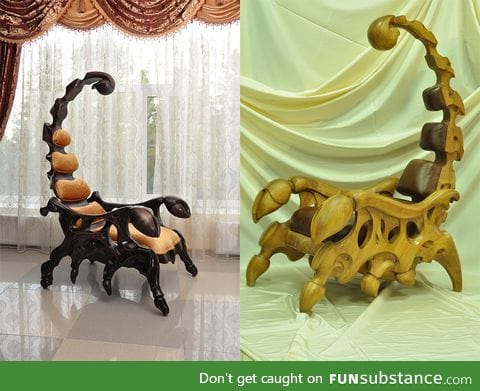 Wooden scorpion chairs