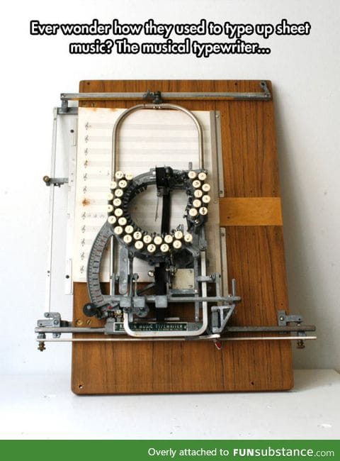 Musical typewriter
