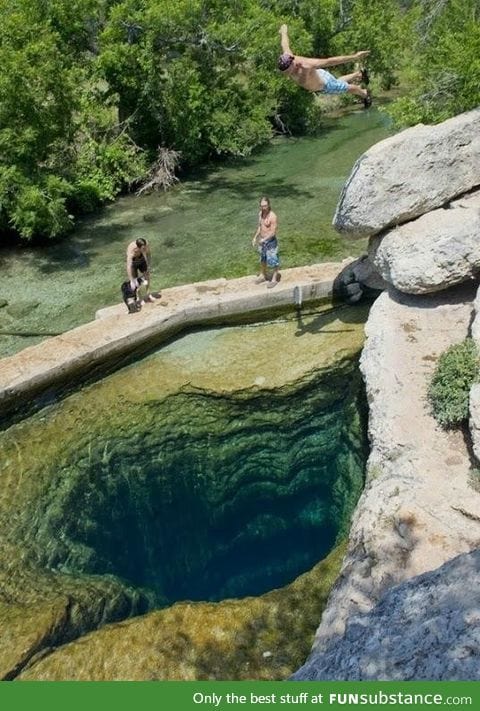 Jacobs Well, north of Wimberly, Texas