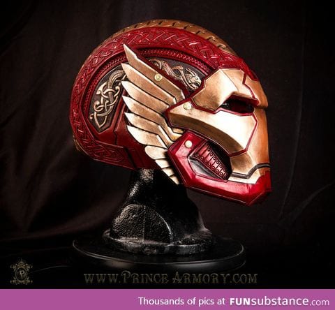Asgardian Iron Man helmet