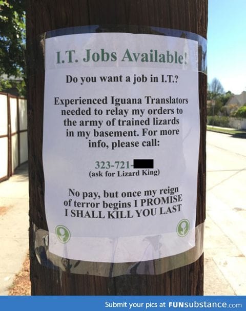 I.T. Jobs available!