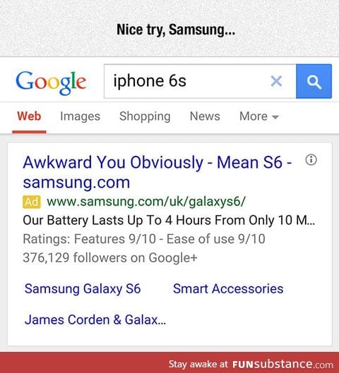 Sneaky samsung