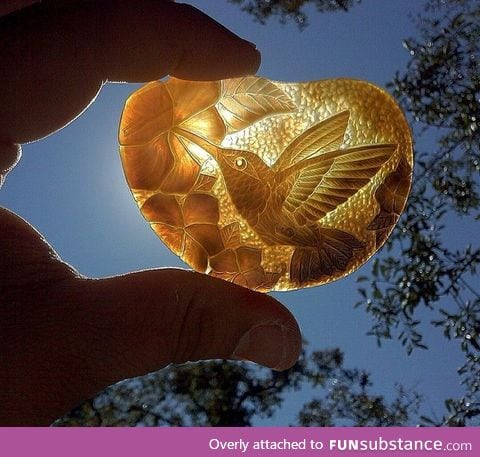 Carved seashell