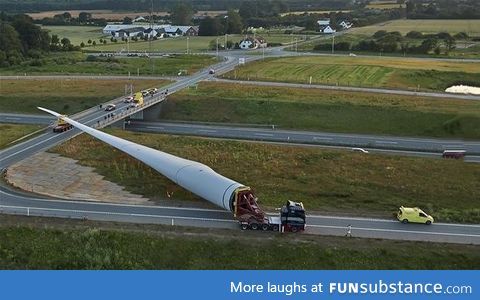 This is how Denmark transport windmill "wings"