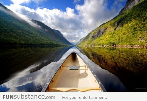 A beautiful place to canoe