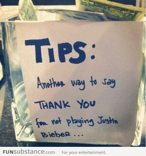 Bar tip Jar