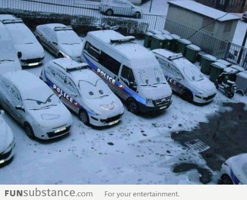 Just some police cars