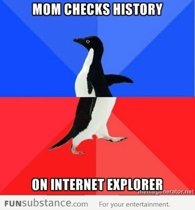 Thank you Internet Explorer!