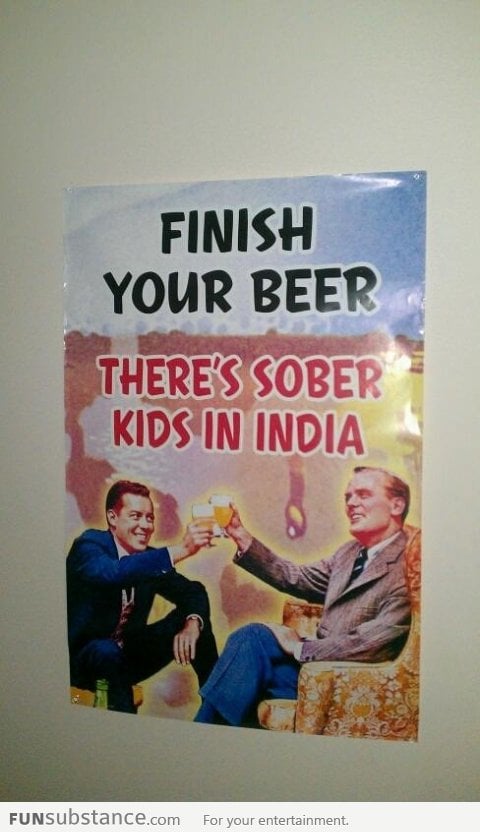 Finish you beer