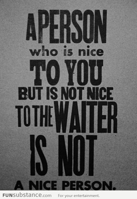 Be a nice person