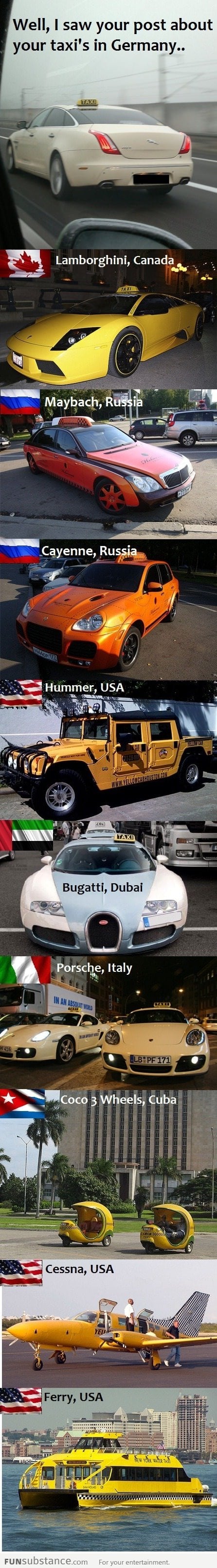 Taxis around the world