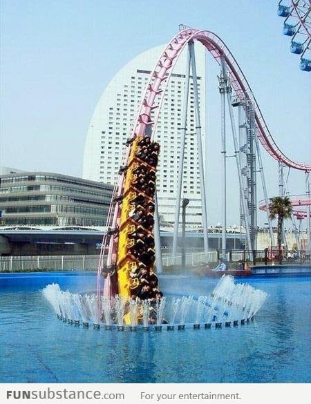 A ride that goes underwater
