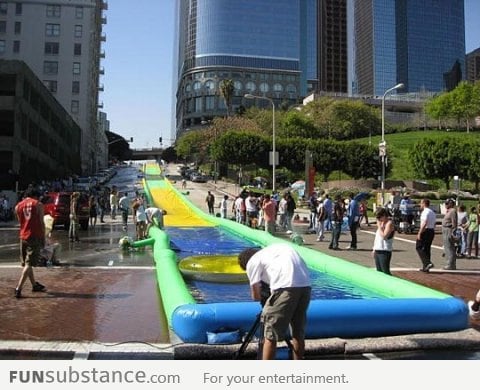 Awesome slip n' slide