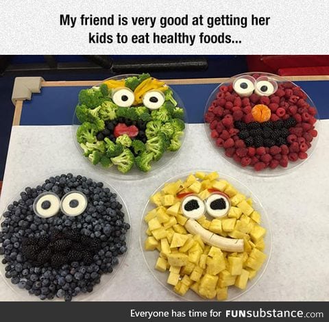 Sesame street fruit bowls