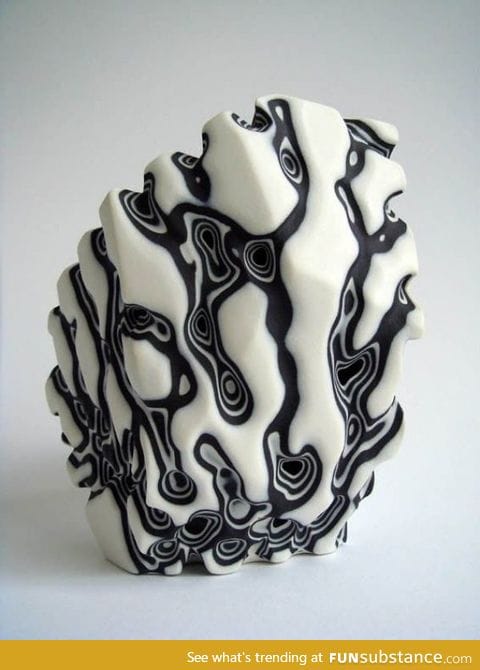 Sand blasted porcelain