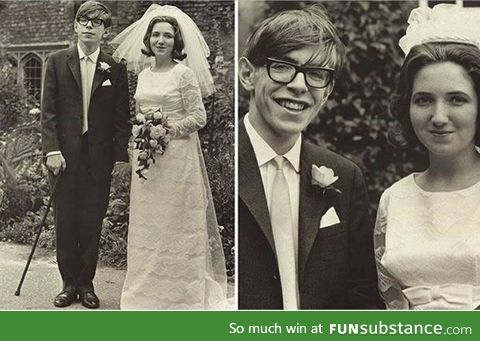 Hawking before he became paralyzed