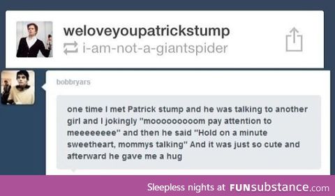 Patrick Stump is my spirit animal