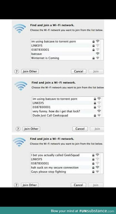 Wifi names are so amusing