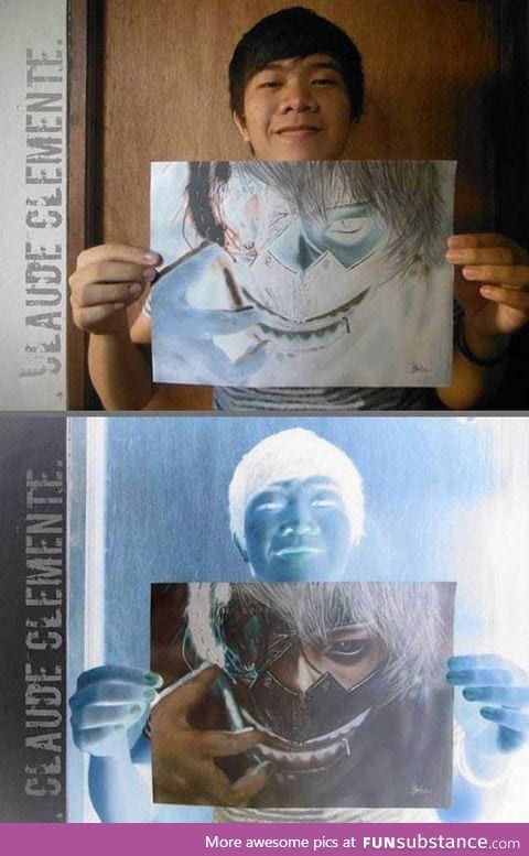 Amazing negative effect drawing