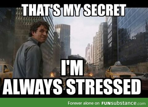 When people ask me why I'm not stressed about final exams